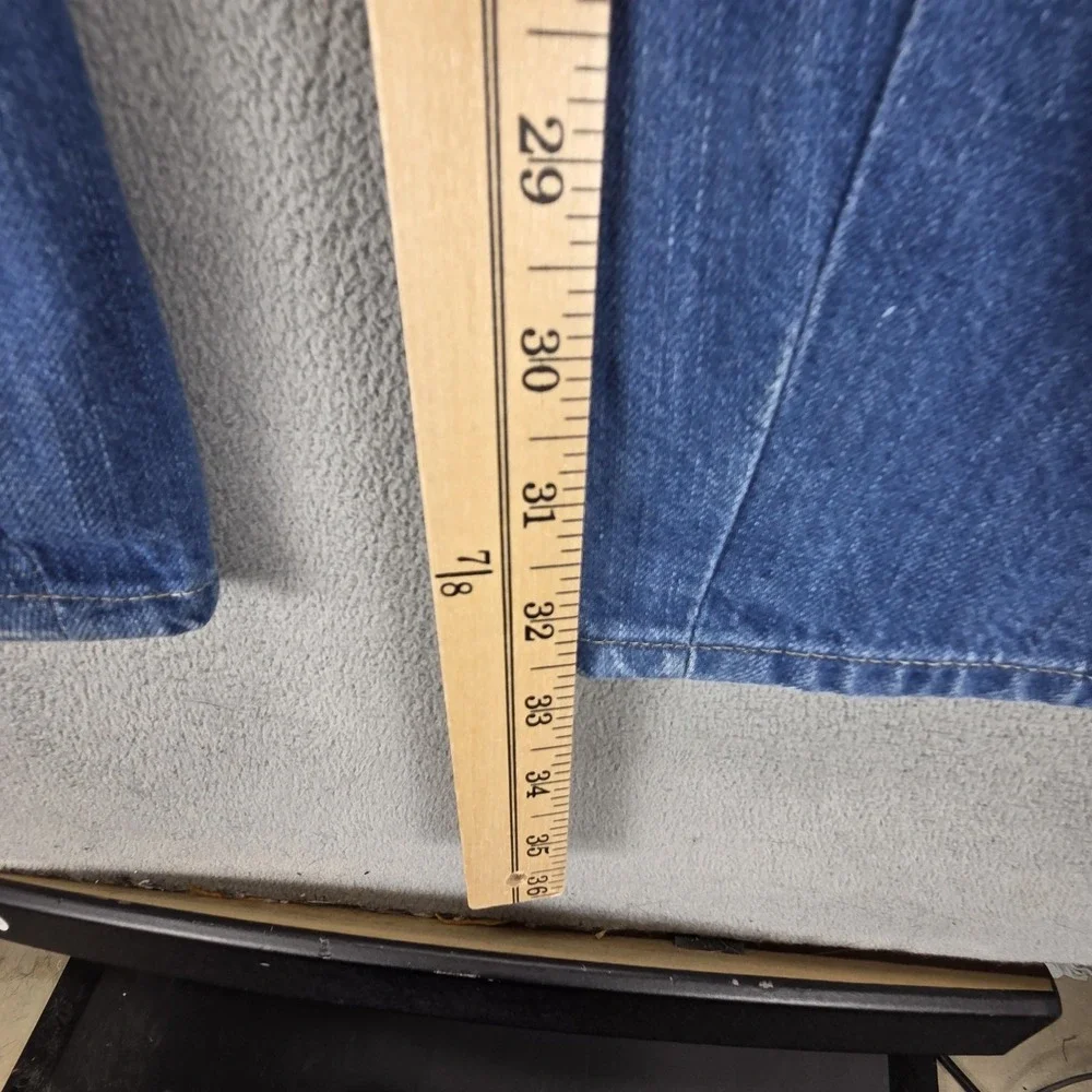 Vintage Levis Engineered Jeans Mens 33x34 Blue Medium Wash Twisted Button Fly